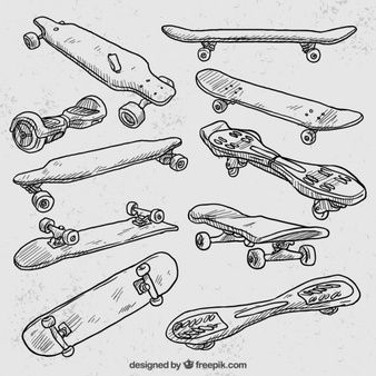 Skateboard Art Sketch, Skate Board Drawing Reference, Skateboard Drawings, Skate Drawing, Skateboard Drawing, Sport Drawing, Skateboard Tattoo, Skateboard Art Design, Fashion Drawing Sketches