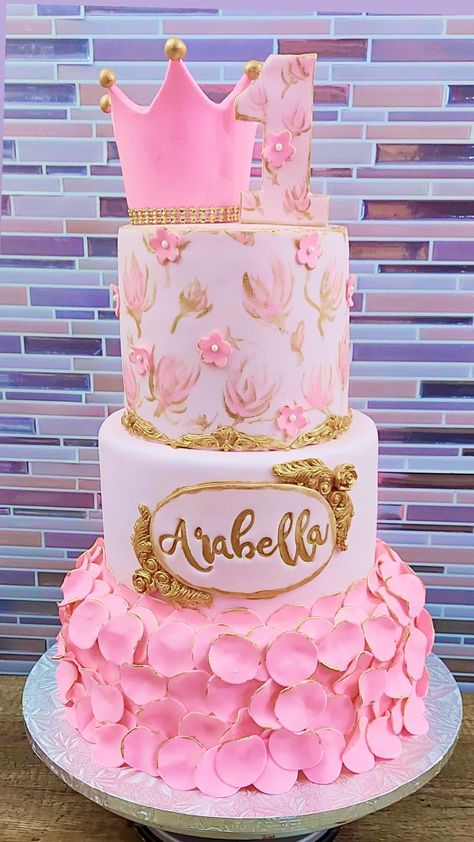 3 tier with skirt Birthday Cakes For Girls, Cakes For Girls, Big Wedding Cakes, Cake Girl, 3 Tier Cake, Tier Cake, Bday Cake, Princess Cake, Big Wedding