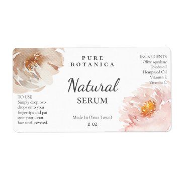 Silver Professional Modern Face Serum Label | Zazzle Face Serum Packaging Design, Cream Label Design, Natural Vitamin C, Burda Patterns, Stickers Design, Cosmetic Design, Packaging Designs, Beauty Cream, Neck Cream