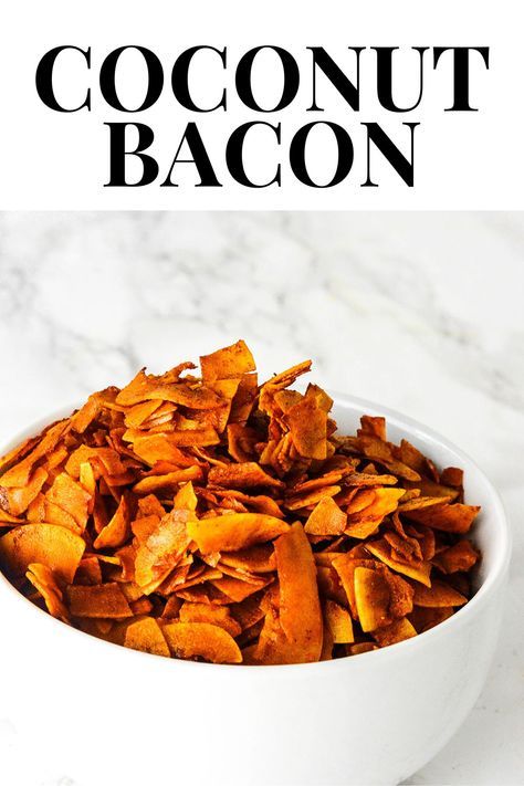 Coconut Bacon #veganrecipes #glutenfreerecipes Healthy Bacon Recipes, Coconut Bacon, Sprout Salad, Bacon Recipe, Vegan Bacon, Coconut Recipes, Bacon Recipes, Meat Free, Coconut Flour