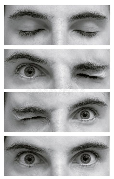 Eyes open and closed. A series of four combinations of fully closed to fully ope , #sponsored, #closed, #open, #Eyes, #series, #eyes #ad Closed Eye Drawing, Angry Eyes, Eye Expressions, Eye Close Up, Face Drawing Reference, Photos Of Eyes, Crazy Eyes, Male Eyes, Eye Photography