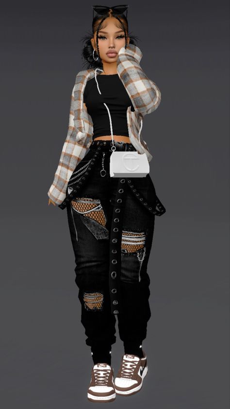 Imvu Outfits Ideas Cute Baddie, Cute Fall Outfits Baddie, Imvu Outfits Ideas Baddie, Imvu Outfits, Imvu Outfits Ideas Cute, Bratz Inspired Outfits, Fashion Illustration Dresses, Classy Casual Outfits, Easy Trendy Outfits