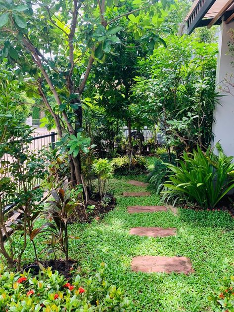 Features: Incorporate Filipino cultural elements such as bamboo structures, native plants, and traditional woven mats. Plants: Philippine native trees, tropical flowers, and herbal plants. Decoration: Add a small bahay kubo (nipa hut) as a focal point or seating area. #Tags for Social Media #PhilippineGardens #TropicalBackyard #GardenDesignPH #PinoyGardens Indian Backyard Garden, Kerala Landscape Design, Garden Ideas Philippines, Backyard Garden Design Ideas, Garden Ideas Backyard, Outdoor Garden Design, Courtyard Plants, Creative Garden Decor, Indian Garden