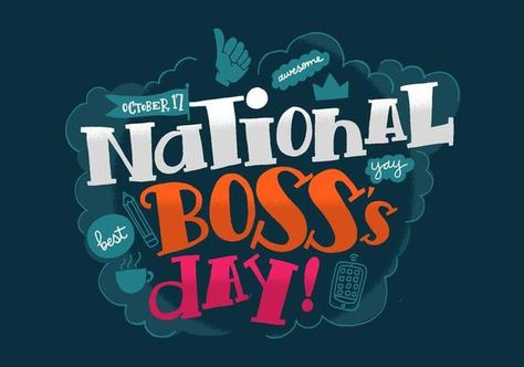 National Boss's Day Boss Day Messages, Happy Boss Day, National Boss Day, Black Month History, Sweden Map, National Bosses Day, Thank You Typography, Happy Boss, 2023 Quotes