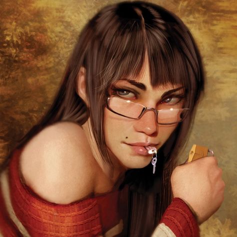 ally carter icon. Sunstone Comic, Ally Carter, Ac Odyssey, Linoleum, Art Ideas, Nose Ring, Comics, Art