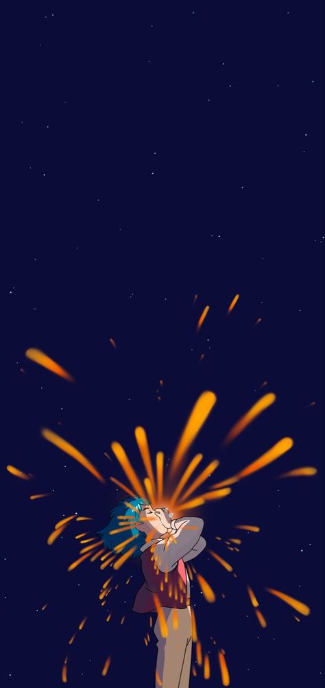 Howl's Moving Castle Lockscreen, Wallpaper Iphone Howl's Moving Castle, Howl’s Moving Castle Wallpaper Iphone, Howl's Moving Castle Phone Wallpaper, Howls Moving Castle Dark Wallpaper, Aesthetic Howls Moving Castle Wallpaper, Calcifer Wallpaper Aesthetic, Howl Wallpapers Aesthetic, Howl Catching Star