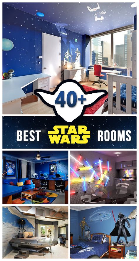 45 Best Star Wars Room Ideas for 2020 Star Wars Zimmer, Star Wars Kids Room, Star Wars Boys Room, Star Wars Room Decor, Decoracion Star Wars, Star Wars Bedroom, Star Wars Nursery, Ideas Habitaciones, Star Wars Room