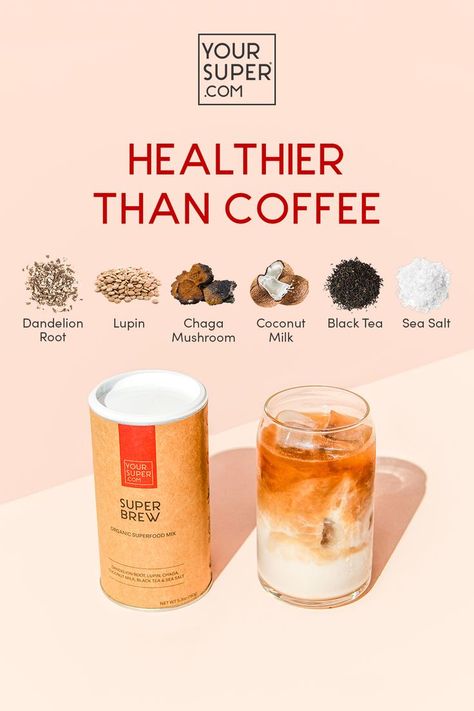 Afternoon Smoothie, Fall Coffee Recipes, Coffee Replacement, Starbucks Fall Drinks, Copycat Starbucks Recipes, Coffee Alternative, Superfood Recipes, Mushroom Coffee, Superfood Powder