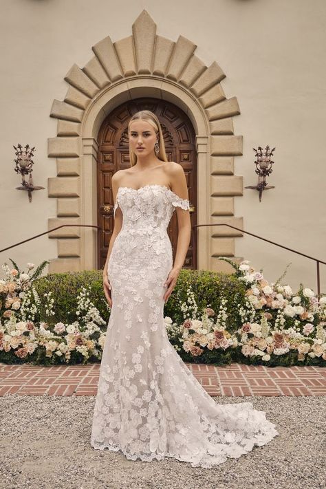 Style 2544 Geneve | Casablanca Bridal Wedding Dress Fit And Flare, Casa Blanca Wedding Dress, Curvy Wedding Dress, Flare Wedding Dress, Casablanca Bridal, Bridal Elegance, Fit And Flare Wedding Dress, Dress Attire, Applique Wedding