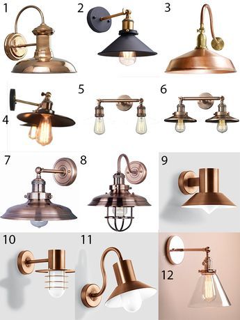 Copper lighting is a great way to accent your home decor! Use it in your bathrooms, office space, kitchen, etc. | Design Dazzle Office Space Kitchen, Copper Light Fixture, Copper Fixture, Copper Bathroom, Space Kitchen, Building Homes, Rustic Bathrooms, Casa Exterior, Copper Lighting