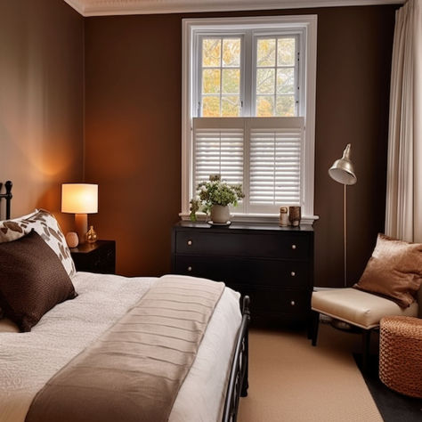 15 Awe Inspiring Brown Bedrooms Chocolate Brown Accent Wall Bedroom, Chocolate Bedroom Walls, Brown Red Bedroom, Dark Brown Accent Wall Bedroom, Chocolate Brown Walls Bedroom, Dark Green And Brown Bedroom, Dark Brown Bedroom Walls, Brown Bedroom Walls, Brown Bedrooms