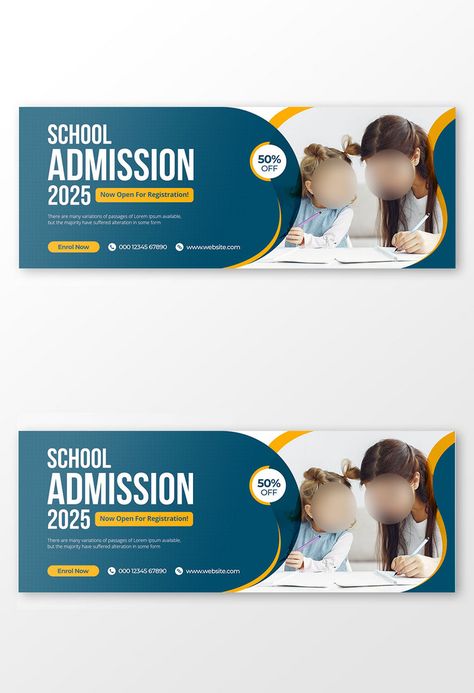 Corporate Banner, Cover Photo Design, Admissions Poster, Website Banner Design, Education Banner, Facebook Cover Design, Graphic Design Collection, Banner Ads Design, School Banner