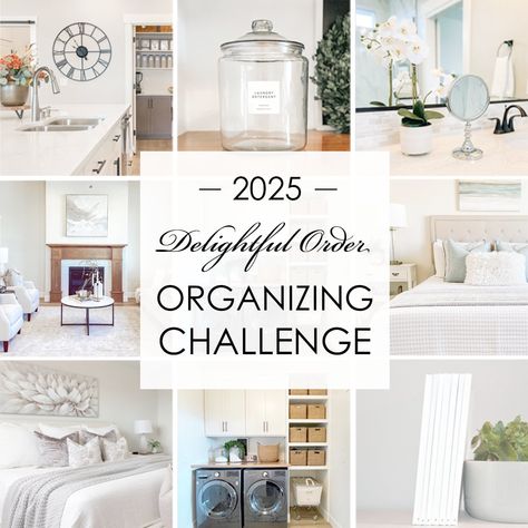 2025 Organizing Challenge — Delightful Order Challenge Course, Tidy House, Organizing Challenges, Favorite Paint, January 1, Life Organization, Organizing Your Home, The Chaos, Keep It Simple