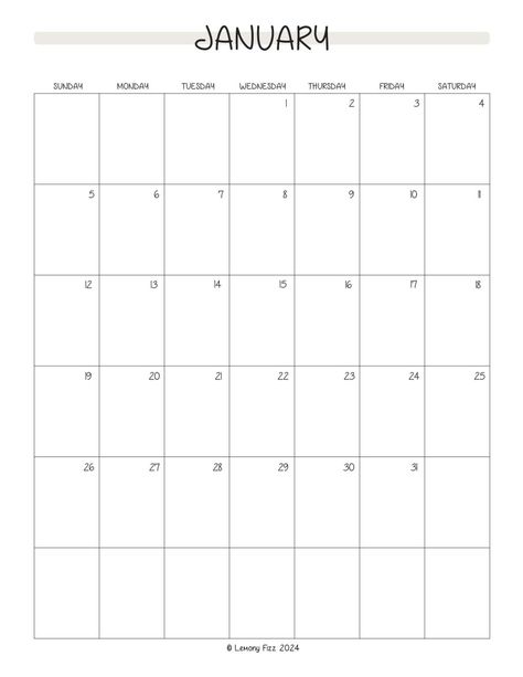 Stay organized and start the new year right with a free 2024 monthly calendar printable. This January monthly calendar printable helps you plan your schedule and track important dates with ease. Save this pin now to keep your free monthly calendar printable handy whenever you need it! January 2025 Calendar Printable, January 2025 Calendar, Free Monthly Calendar Printable, Calendar To Print, 2025 Printable, 2024 Monthly Calendar, Free Monthly Calendar, Printable Calendars, Monthly Calendar Template