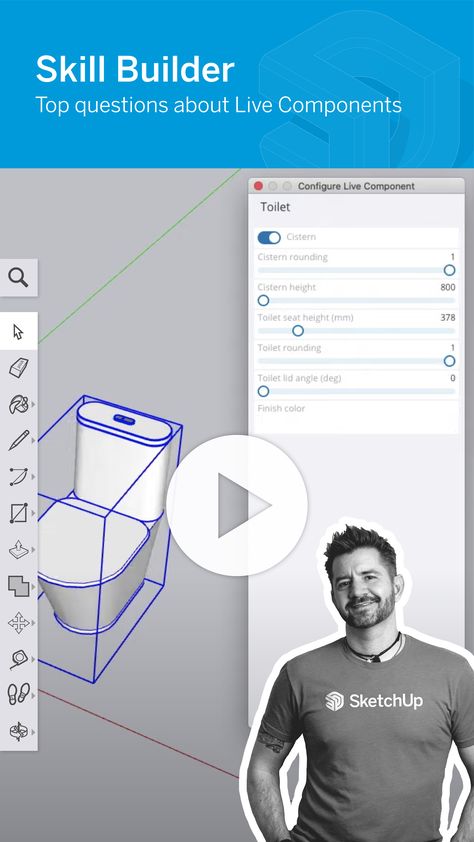 Sketchup Tips, Google Sketchup, Toilet Cistern, Tips And Tricks, Software, Sketch, Tools, Models, Quick Saves