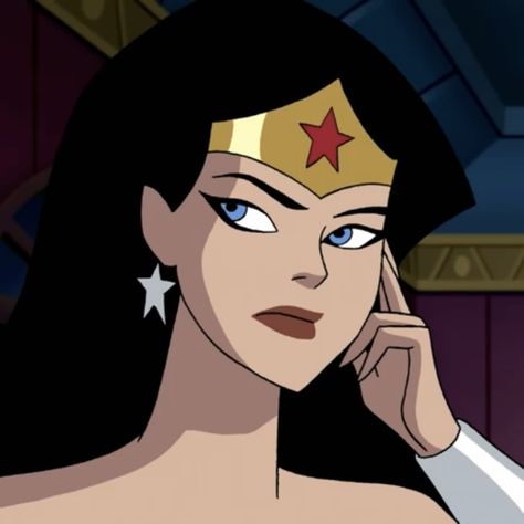 Wonder Woman Animation, Wonder Woman Profile Picture, Wonder Woman Justice League Cartoon, Wonder Woman Comics Icon, Raven Justice League, Wonder Woman Pfp, Wonder Woman Animated, Diana Wonder Woman, Wonder Woman Cartoon