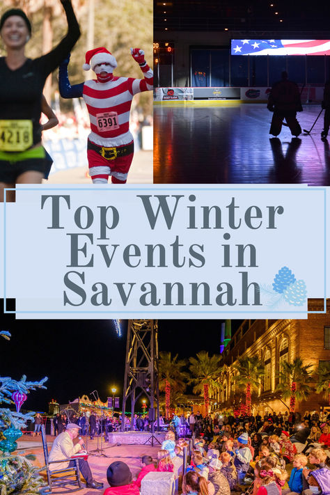 Winters in the Southeast are varied. Some days might require an extra jacket (maybe even some gloves!), while other days are bright blue skies and 70° weather. Luckily, Savannah hosts a variety of events during the winter months that allow visitors from far and wide to experience all that our city has to offer, whatever the weather may be. Savannah Georgia Christmas Time, Savannah Holly, Georgia Christmas, Winter Getaways, Georgia Peaches, Georgia Vacation, Christmas Destinations, Travel Vibes, Travel Inspiration Destinations