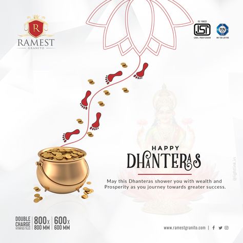 Happy Dhanteras Creative Poster, Dhanteras Creative, Happy Dhanteras Wishes, Travel Website Design, Hotel Card, Education Banner, Beauty Advertising, Typographic Logo Design, Ads Creative Advertising Ideas