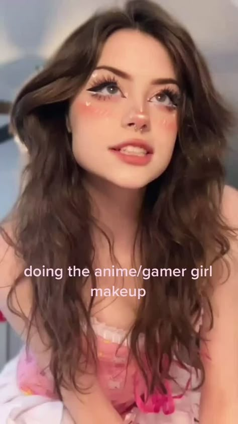 Streamer Makeup, Gamer Girl Makeup, 80s Photoshoot, Haunt Makeup, Makeup Freckles, Ulzzang Makeup Tutorial, Egirl Makeup, Makeup Tuts, Ulzzang Makeup