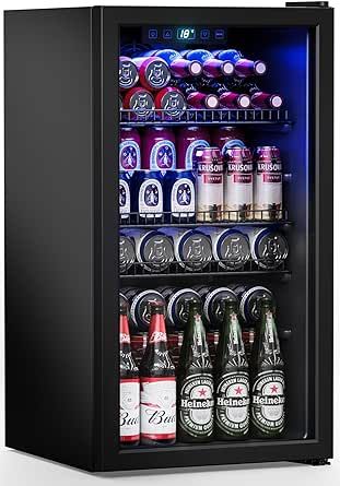 Adjustable Shelves & Digital Temperature Display for Soda, Wine or Beer - Top Seller on Amazon Small Mini Fridge, Refrigerator Cooler, Coloring Designs, Beer Fridge, Beverage Fridge, Fridge Cooler, Beverage Refrigerator, Digital Thermostat, Mini Fridges