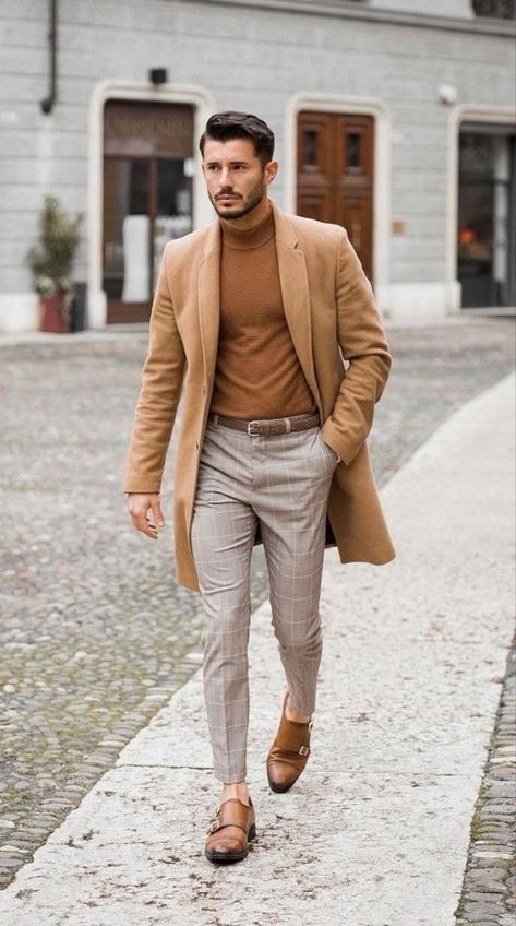 Church Outfit Men, Men Church Outfit, Classy Outfits Men, Mens Outfit Inspiration, Winter Outfits Men, Outfit Inspiration Fall, Camel Coat, Zara Man, Couples Costumes