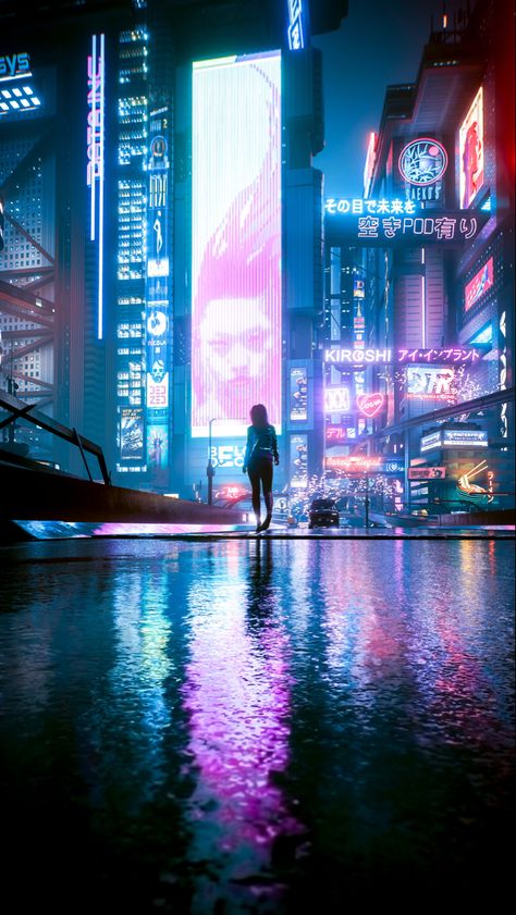 Cyberpunk Wallpaper, Romantic Killer, Arte Zombie, Neon Cyberpunk, Cyberpunk Rpg, Sci Fi City, Futuristic Aesthetic, Cyberpunk Anime, New Retro Wave