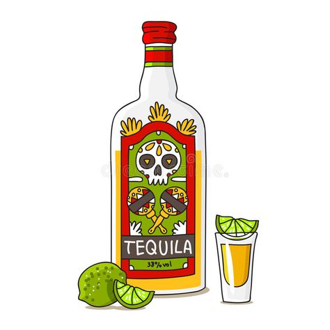 Bottle Of Tequila, Custom Beer Pong Tables, Lime Vector, Vintage Alcohol, Mexican Night, Spa Interior Design, Preppy Stickers, Bff Gifts Diy, Tequila Bottles