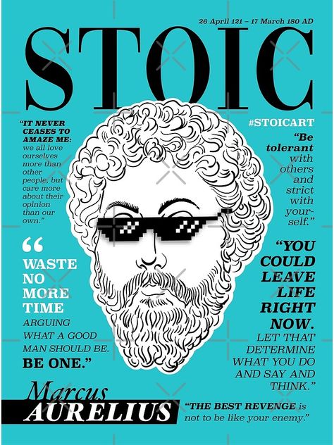 "Stoic poster. Marcus Aurelius" Greeting Card for Sale by stoicart | Redbubble Vogue Magazine Cover, Vogue Magazine Covers, The Stoics, The Best Revenge, Writing Therapy, Marcus Aurelius, Vogue Magazine, Greeting Card Design, Card Tags