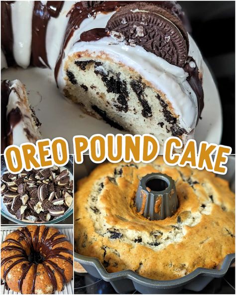 Box Cake To Pound Cake, Oreo Box Cake Recipe, Oreo Pound Cake Recipes Moist, Oreo Pound Cake Recipe, Oreo Cookie Pound Cake Recipe, Oreo Cookie Pound Cake, Nothing Bundt Cakes Recipe Copycat Oreo, Oreo Cream Pound Cake, Oreo Cheesecake Bundt Cake