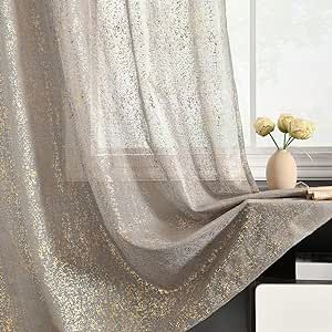 Sheer Gold Curtains, Gray Sheer Curtains, Short Window Curtains, High Curtains, Glitter Curtains, Sheer Window Curtains, Unique Curtains, Window Sheers, Layered Curtains