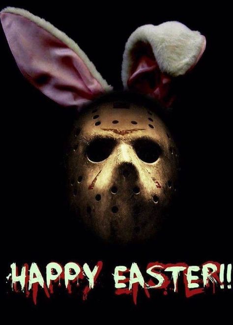 Michael Myers Easter, Horror Bunny, Spooky Easter, Creepy Story, Horror Humor, Little Bunny Foo Foo, Milk Duds, Horror Collection, Holiday Pics