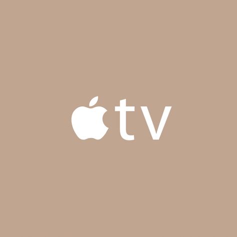 Apple Store Icon Aesthetic, Apple Tv Icon Aesthetic, Apple Tv App Icon, Brown App Covers Aesthetic, Light Brown Netflix App Icon, Beige Apple Tv Icon, Brown Apple, Google Tv, Beige Icons:)