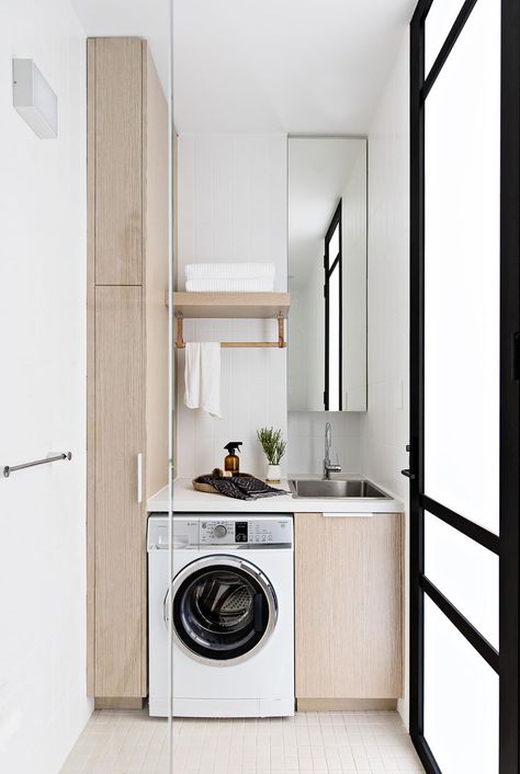 4 Things To Consider For A Functional And Beautiful Laundry | Hunting for George Easy Kitchen Renovations, Laundry Design, Laundry Room Inspiration, Small Laundry Rooms, Small Laundry Room, Small Laundry, 아파트 인테리어, Laundry Storage, Laundry Room Design