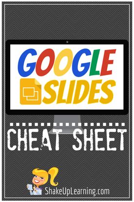 Google Slides CHEAT SHEET (Free Download) | www.shakeuplearning.com | #gafe #googleedu #googledrive #edtech Digital Learning Classroom, Google Classroom Elementary, Computer Class, Classroom Tools, Virtual School, Gadgets And Gizmos, Digital Classroom, Digital Learning, Teacher Help