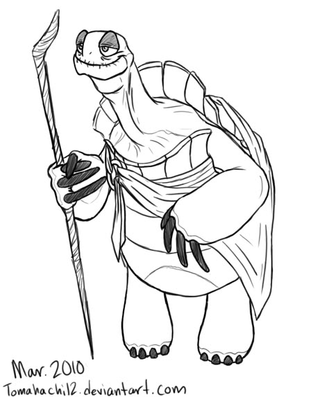 Master Oogway by tomahachi12 on deviantART Master Oogway Drawing, Master Oogway Tattoo, Oogway Tattoo, Panda Sketch, Tortoise Drawing, Turtle Sketch, Cool Drawings For Kids, Cartoon Tattoo Ideas, Master Oogway