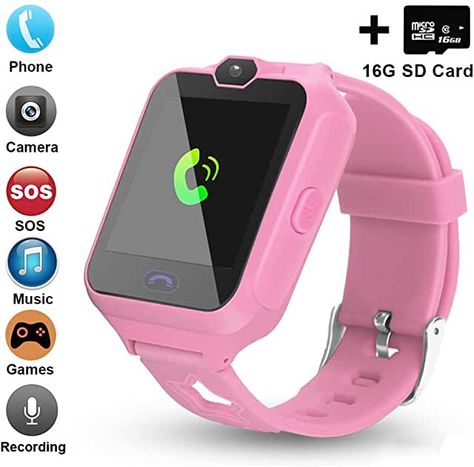 Amazon.com: toys for girls that are 9 years old Phone Watch For Kids, Princess Toys, Cool Gifts For Kids, Watches Unique, Cheap Gifts, Micro Sd Card, Kids Watches, Stylish Watches