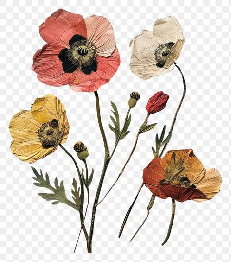 Collage Cutouts Png, Flower Collage Aesthetic, Cutouts For Collage, Flowers For Collage, Flowers No Background, Flower Illustration Aesthetic, Aesthetic Pngs For Edits, Collage Elements Png, Cutouts Aesthetic