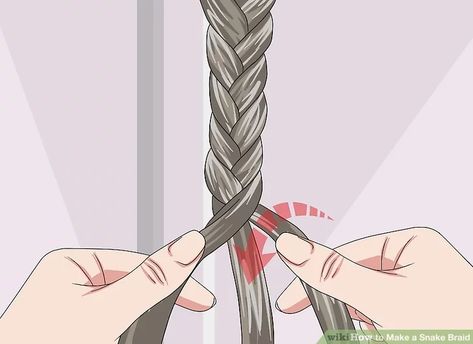 How to Make a Snake Braid: 12 Steps (with Pictures) - wikiHow Snake Braid Tutorial, Regular Braid, Snake Braid, 12 Step, 12 Steps, Running Late, A Snake, The Snake, In The Morning