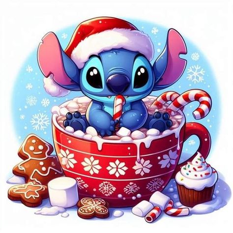 Lilo And Stitch Characters, Christmas Cocoa, Christmas Wallpaper Iphone Cute, Stitch Coloring Pages, Lilo And Stitch Drawings, Stitch Character, Whatsapp Wallpaper Cute, Lilo Y Stitch, Stitch Drawing