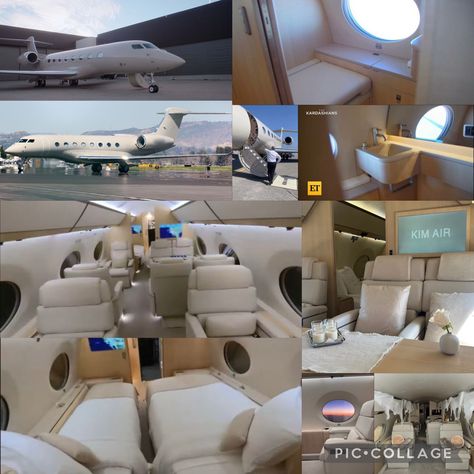 Luxury Private Jets Aesthetic, Kim K Private Jet, Private Jet Kylie Jenner, Inside Private Jet, Kylie Jenner Private Jet Interior, Flying Private, Jet Interior, Private Jet Interior, Jet Privé