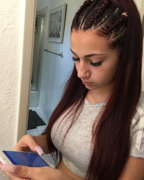 4,517 Likes, 96 Comments - Danielle Bregoli (@bhadbhabie) on Instagram: “I want you bitches to follow on the HearMeOut app and say something to me . I'm gonna respond to a…” Bhad Bhabie, Danielle Bregoli, Creative Hair Color, Costume Noir, Casual Hairstyles, Sleek Ponytail, Braid Hairstyles, Long Hairstyles, How To Draw Hair