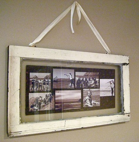 Window Pane Pictures, Window Pane Picture Frame, Windows Decor, Single Pane Windows, Window Frame Picture, Old Window Projects, Old Window Frames, Repurposed Windows, Old Window Frame