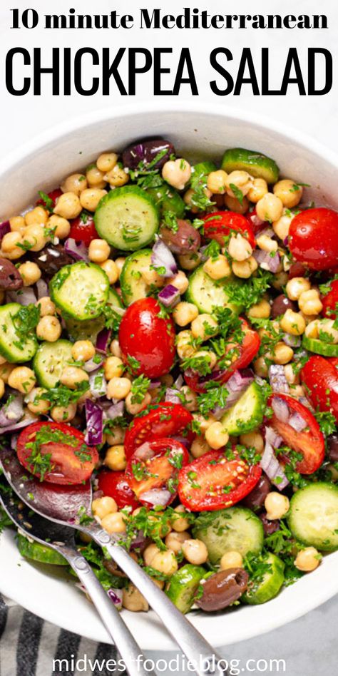 Tomato Garbanzo Bean Salad, Garbanzo Bean Salad Healthy, Cucumber Garbanzo Bean Salad, Tomatoe Cucumber Salad, Salad With Garbanzo Beans, Garbanzo Salad, Garbanzo Bean Salad, Salad With Feta Cheese, Garbanzo Beans Salad