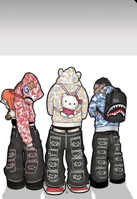 Gang Drawings, Bape Drip, Gang Cartoon, Bape Cartoon, Nike Drawing, Camoflauge Wallpaper, Jordan Poster, Dope Cartoons, Image Swag