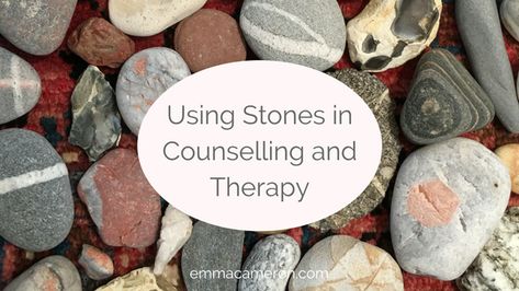 Using Stones in Counselling and Therapy - emmacameron.com Counselling Tools, Art Therapy Directives, Counseling Techniques, Colchester Essex, Clinical Social Work, Counseling Kids, Online Counseling, Therapeutic Art, Counseling Psychology