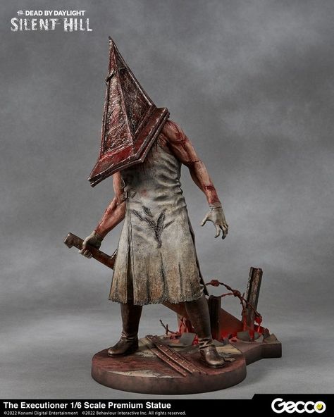 Silent Hill 2 Game, Red Pyramid Thing, Video Game Drawings, The Executioner, Red Pyramid, Pyramid Head, Silent Hill 2, Horror Video Games, Dead By Daylight