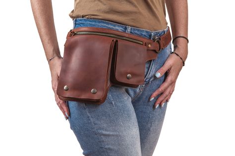 Leather Utility Belt, Leather Hip Bag, Utility Belt, Hip Bag, Fanny Pack, Belt Bag, Ukraine, Festival, For Women