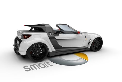 Prototype Smart Roadster by Franck Smart Roadster Coupe, Electric Bicycle Design, Smart Roadster, Smart Things, Willys Jeep, Super Luxury Cars, Smart Car, Best Luxury Cars, Bicycle Design