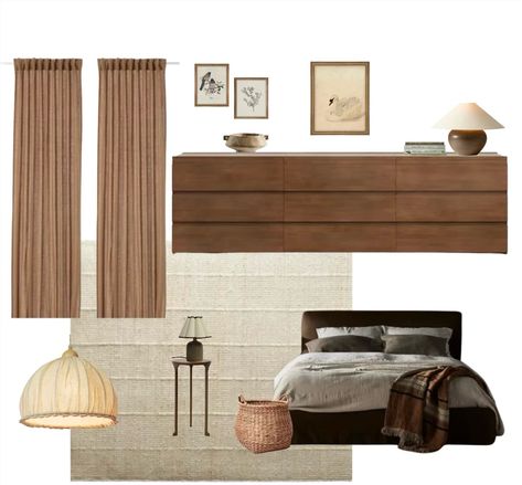 Mood Board inspiration for bedroom🤍 Room Interior Bedroom, Mood Board Bedroom, Bedroom Moodboard, Bedroom Brown, Mood Board Interior, Brown Rooms, Sleeping Room, Brown Bedroom, Interior Bedroom