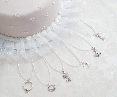 Wedding Cake Pull Charms, Wedding Cake Pulls, Victorian Wedding Cakes, Cake Pull Charms, Bridal Attendant, Wedding Reception Activities, Cake Pulls, Unique Wedding Receptions, Bridesmaid Luncheon